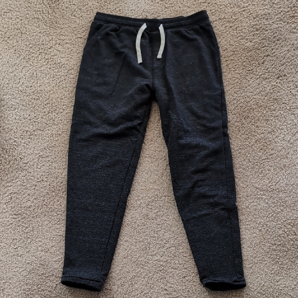 Huckberry Black Sweatpants with Contrast Drawstring